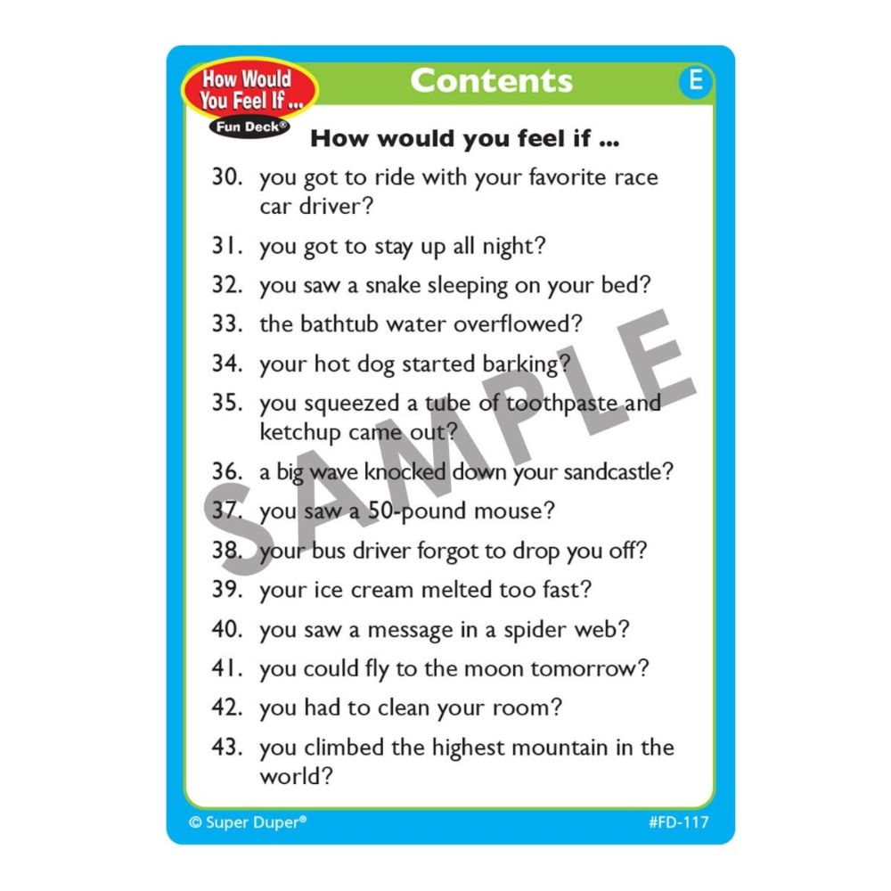 How Would You Feel If... Fun Deck®
