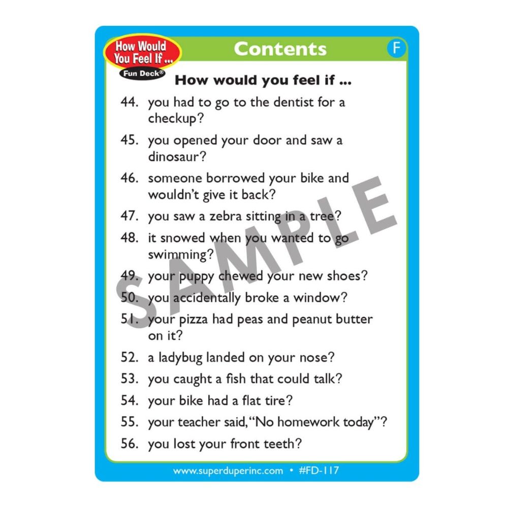 How Would You Feel If... Fun Deck®