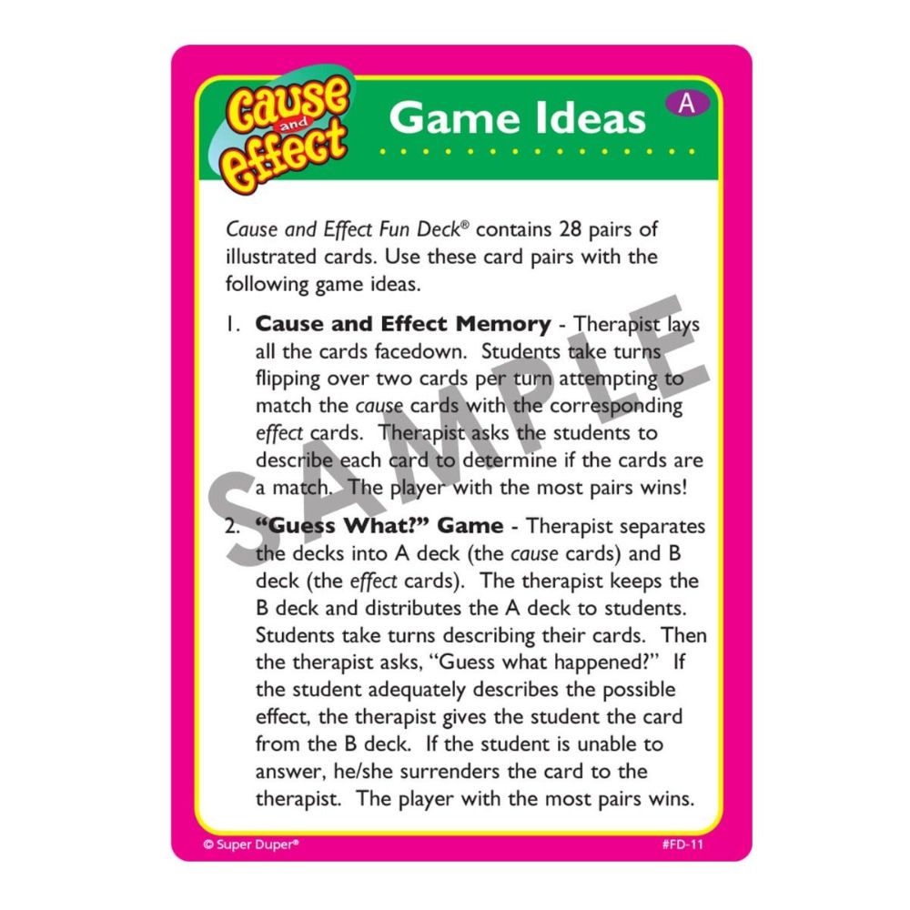 Cause and Effect Fun Deck