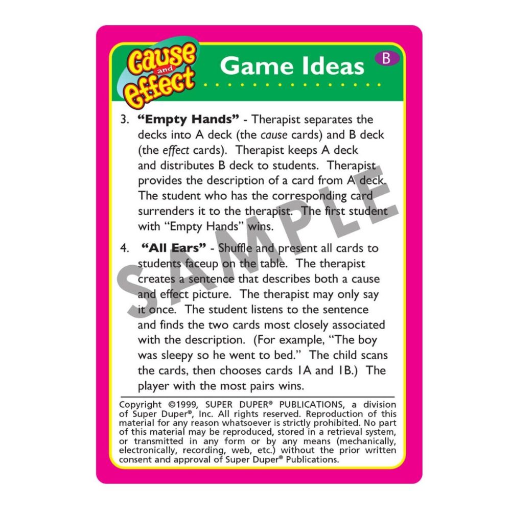 Cause and Effect Fun Deck