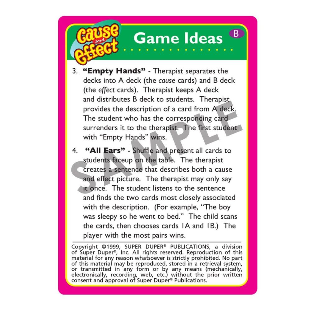 Cause and Effect Fun Deck