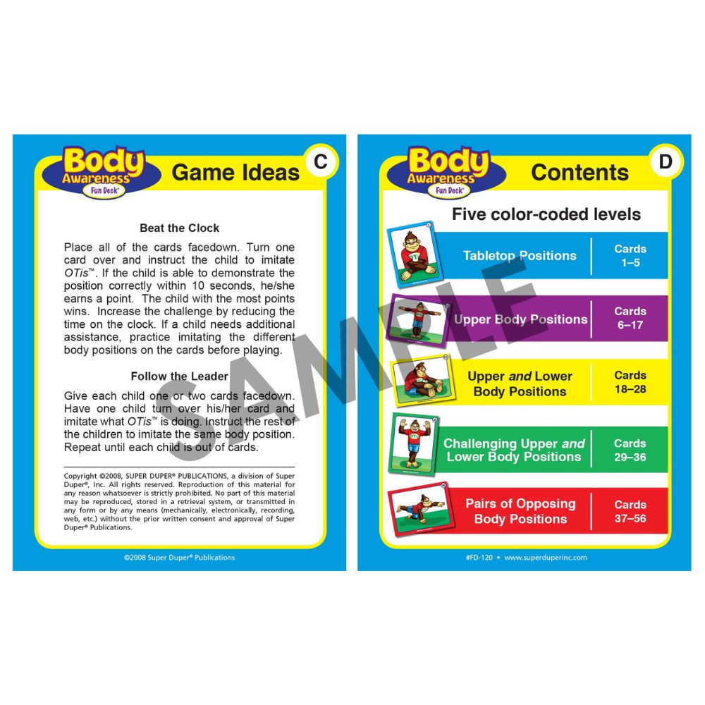 Body Awareness Fun Deck