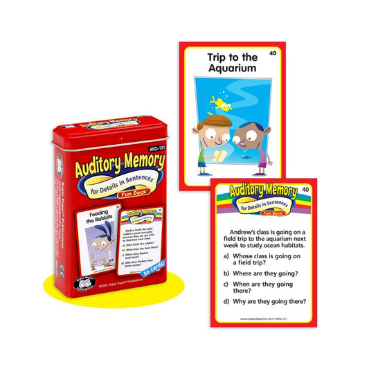 Auditory Memory for Details in Sentences Fun Deck