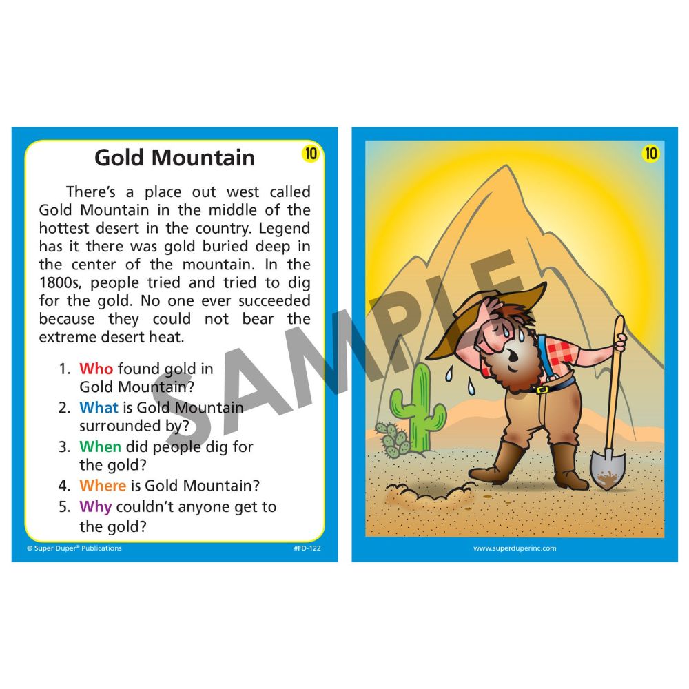 Auditory Memory for WH Questions Fun Deck