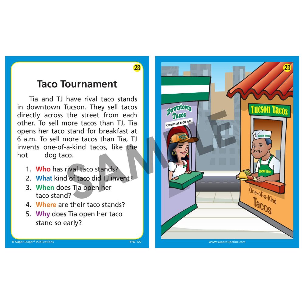 Auditory Memory for WH Questions Fun Deck