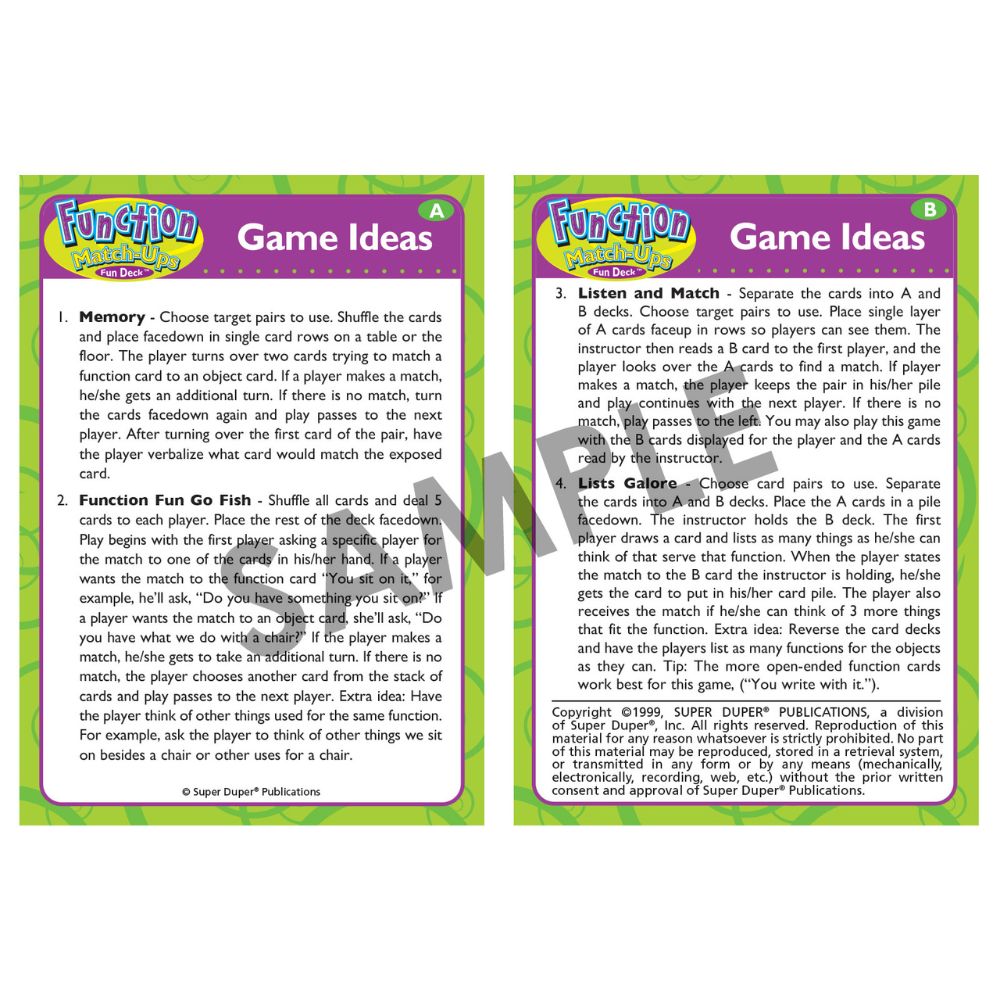 Function Match-Ups Fun Deck®
