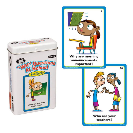 “WH” Questions At School Fun Deck®