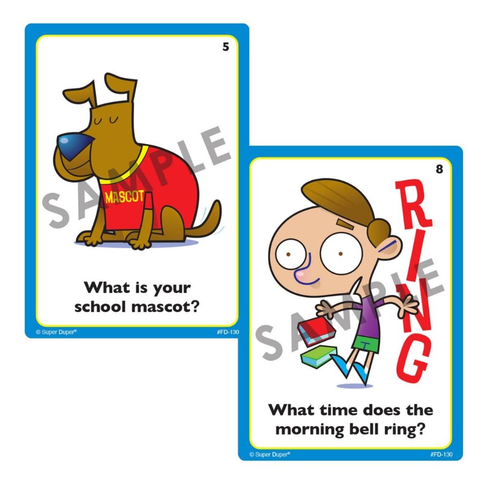 “WH” Questions At School Fun Deck®
