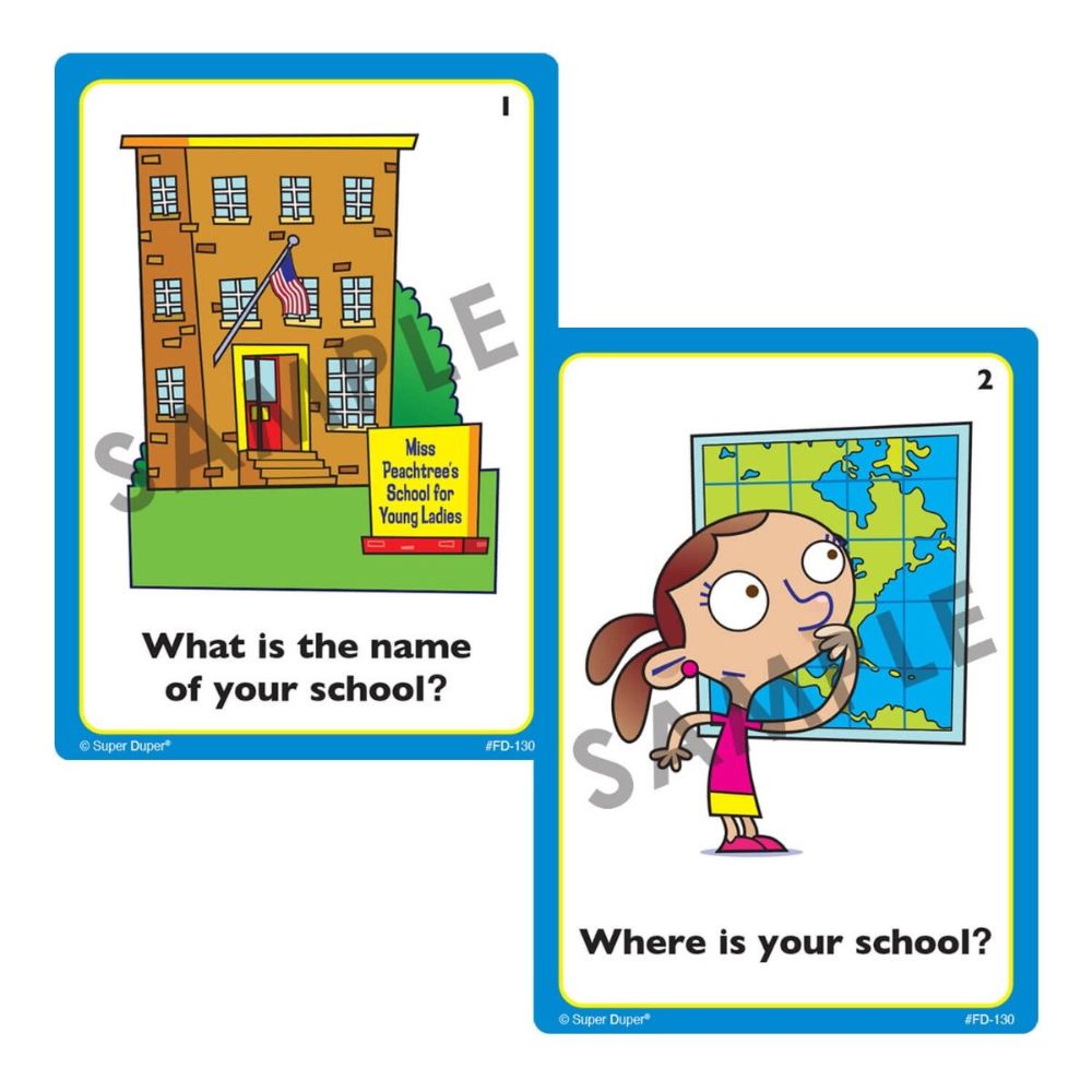 “WH” Questions At School Fun Deck®