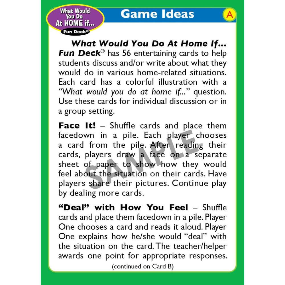 What Would You Do At Home If... Fun Deck