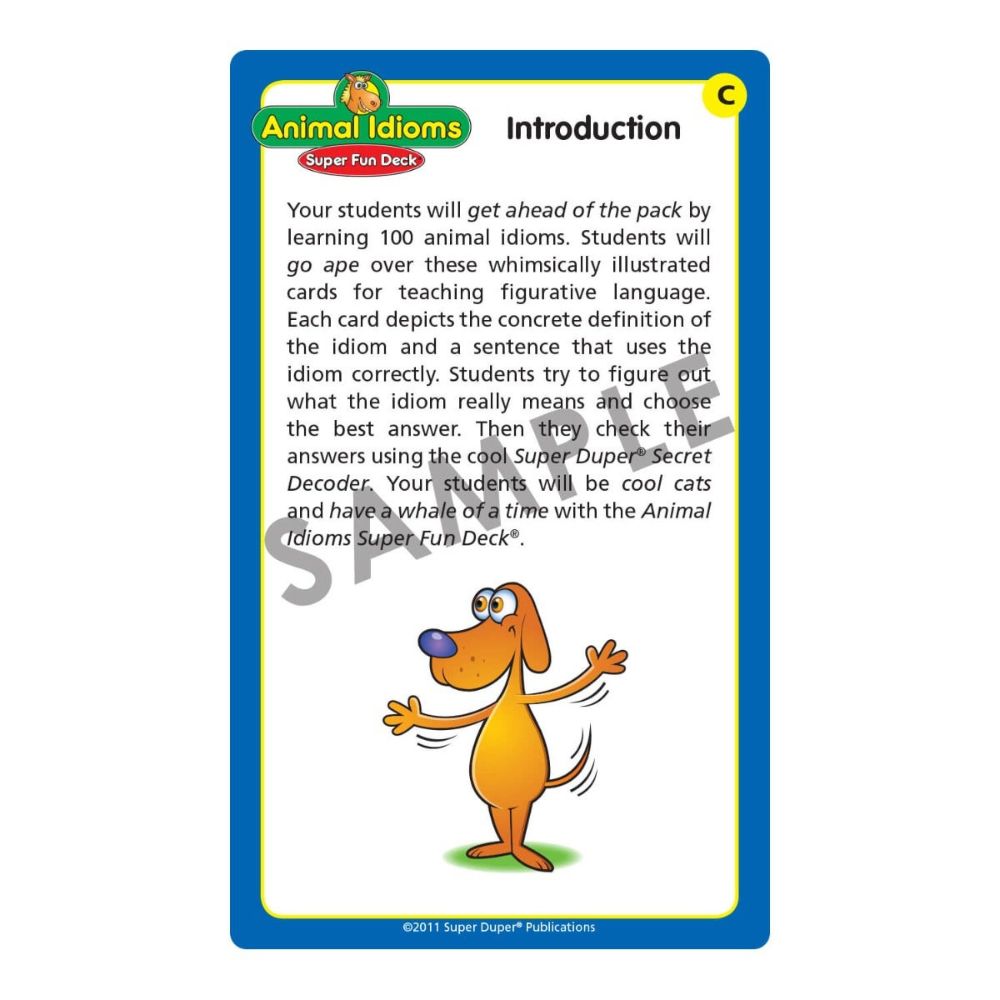 Animal Idioms Super Fun Deck