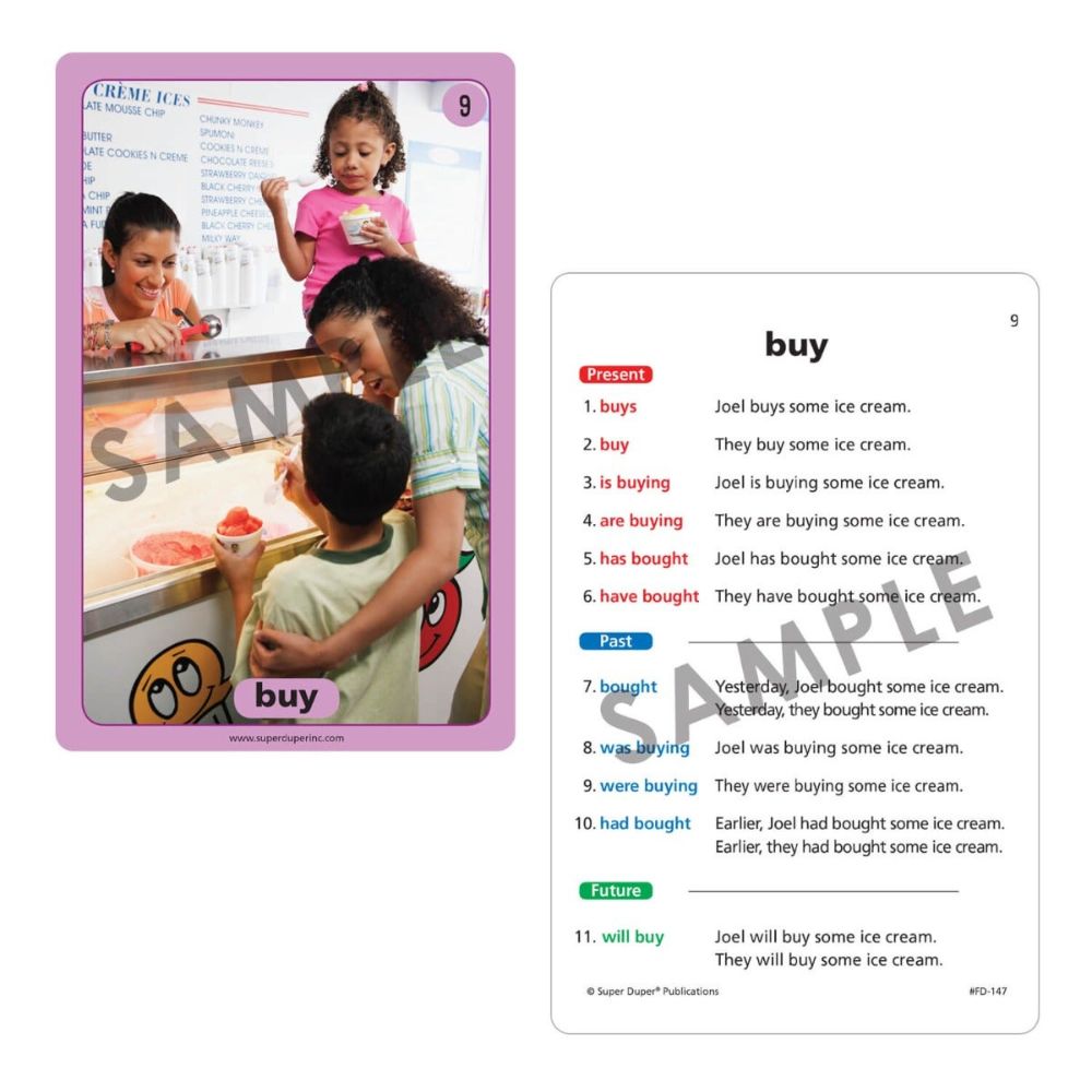 Irregular Verbs in Sentences Photo Super Fun Deck®
