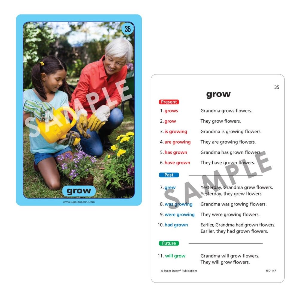 Irregular Verbs in Sentences Photo Super Fun Deck®