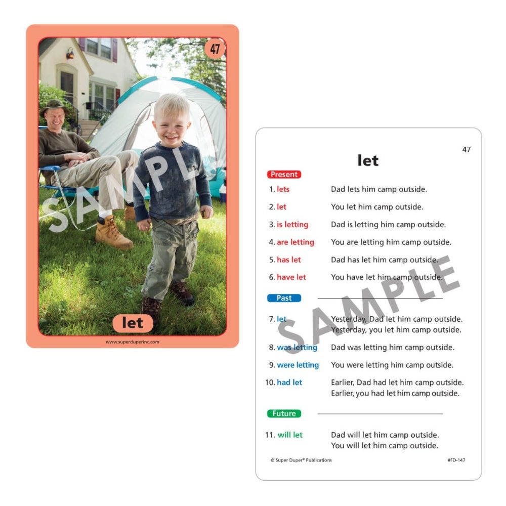 Irregular Verbs in Sentences Photo Super Fun Deck®