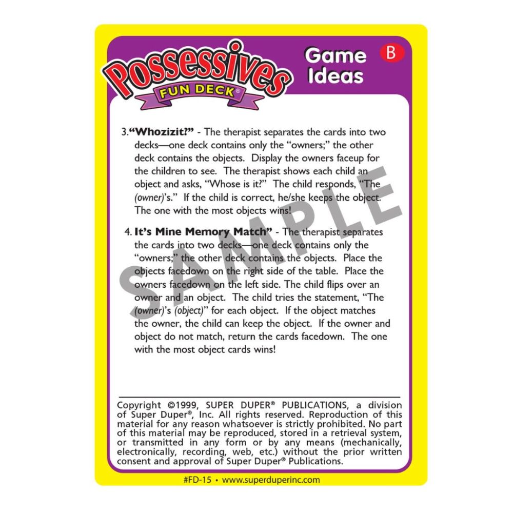 Possessives Fun Deck®