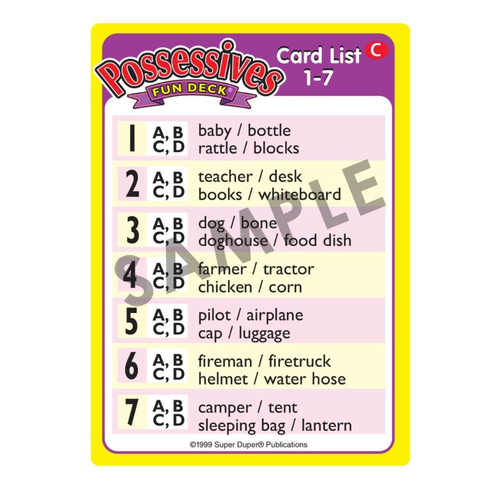 Possessives Fun Deck®