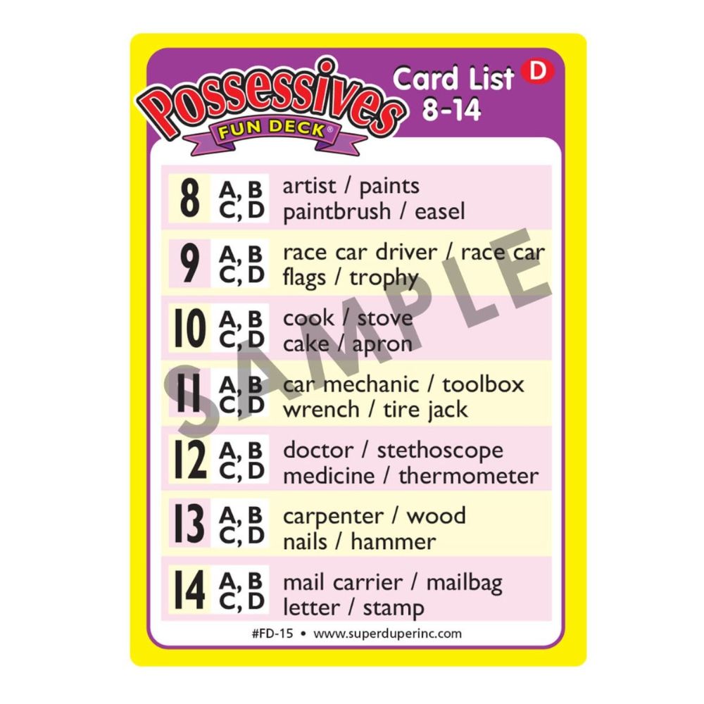 Possessives Fun Deck®