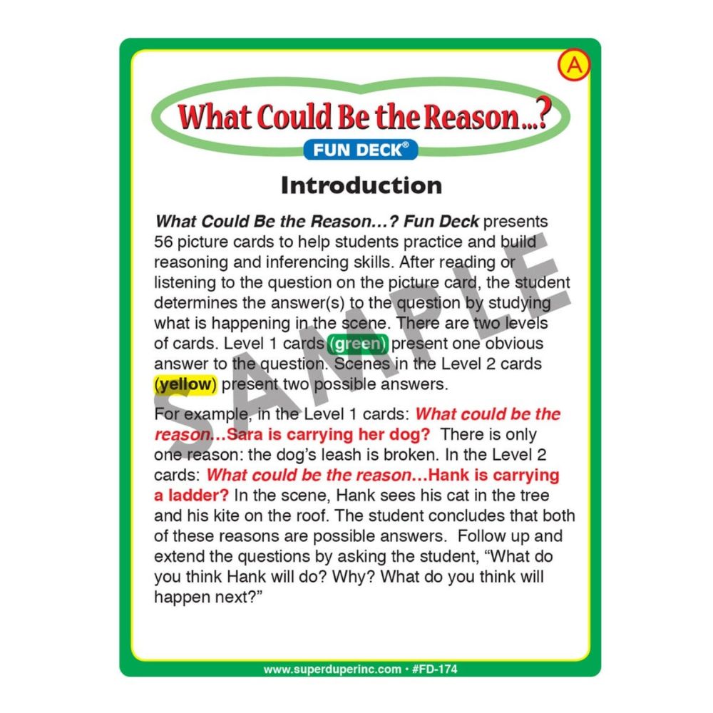 What Could Be The Reason...? Fun Deck®