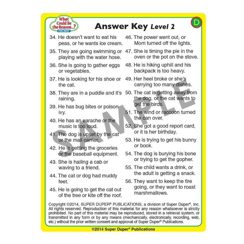 What Could Be The Reason...? Fun Deck®
