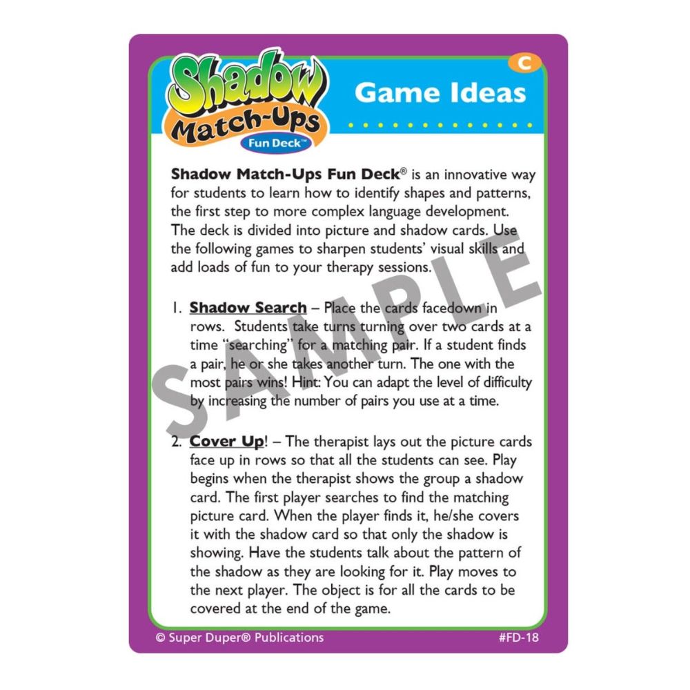 Shadow Match-Ups Fun Deck®