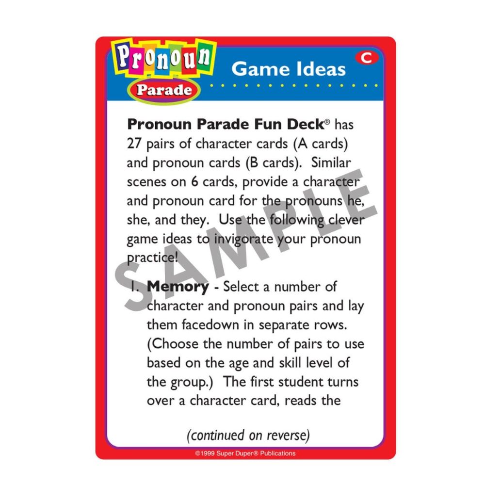 Pronoun Parade Fun Deck®
