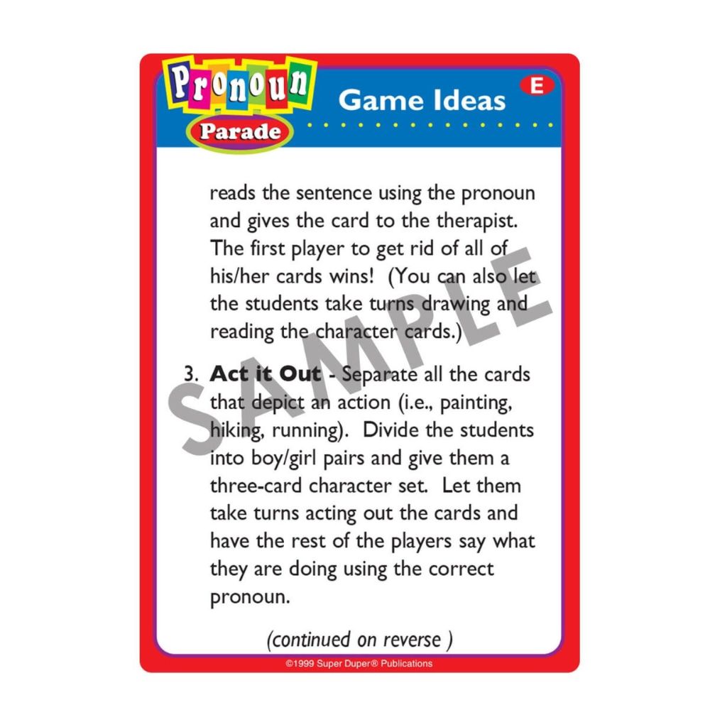Pronoun Parade Fun Deck®