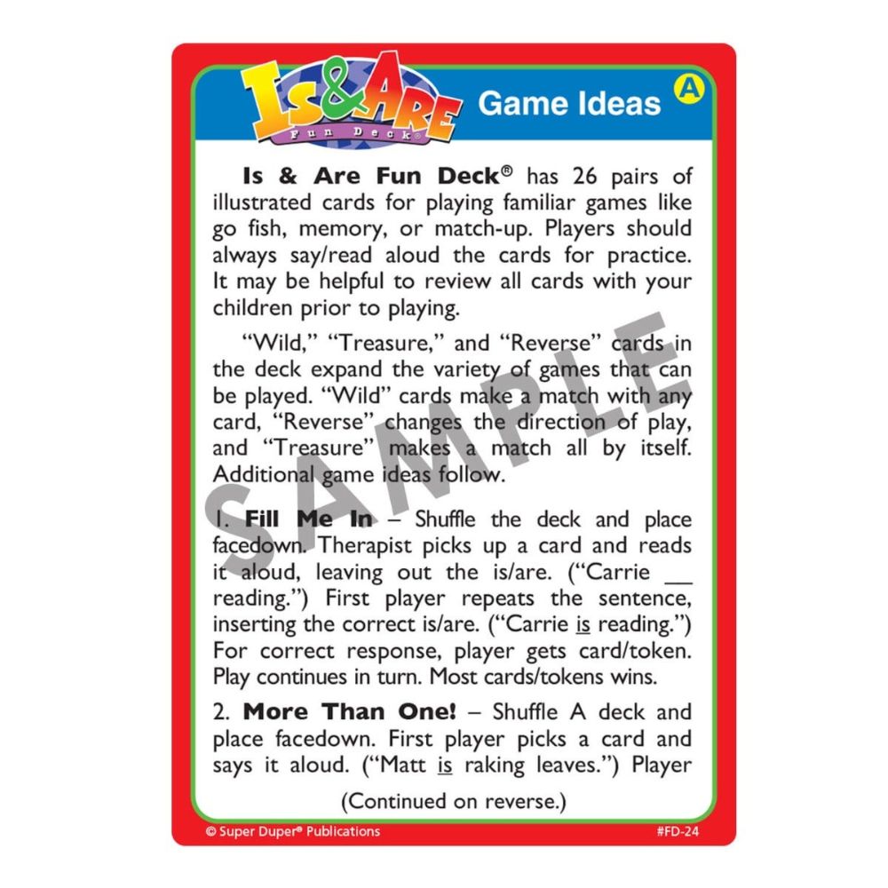 Is And Are Fun Deck®