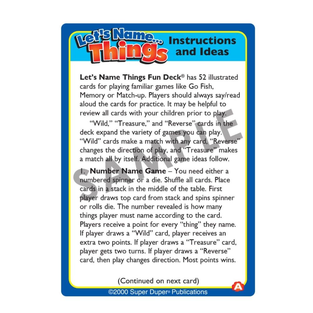 Let's Name... Things Fun Deck®