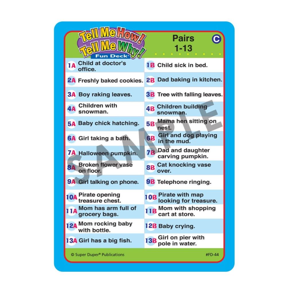 Tell Me How! Tell Me Why! Fun Deck®