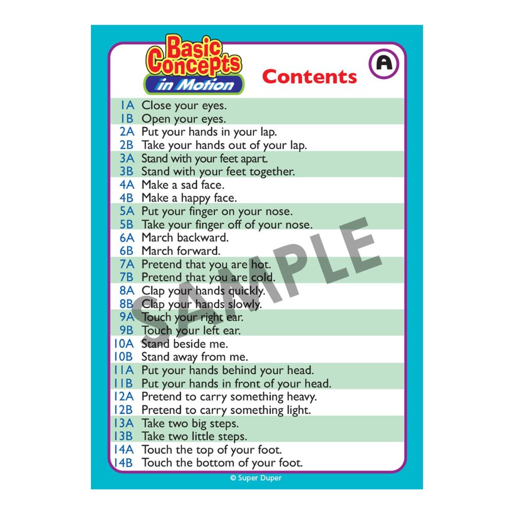 Basic Concepts In Motion Fun Deck