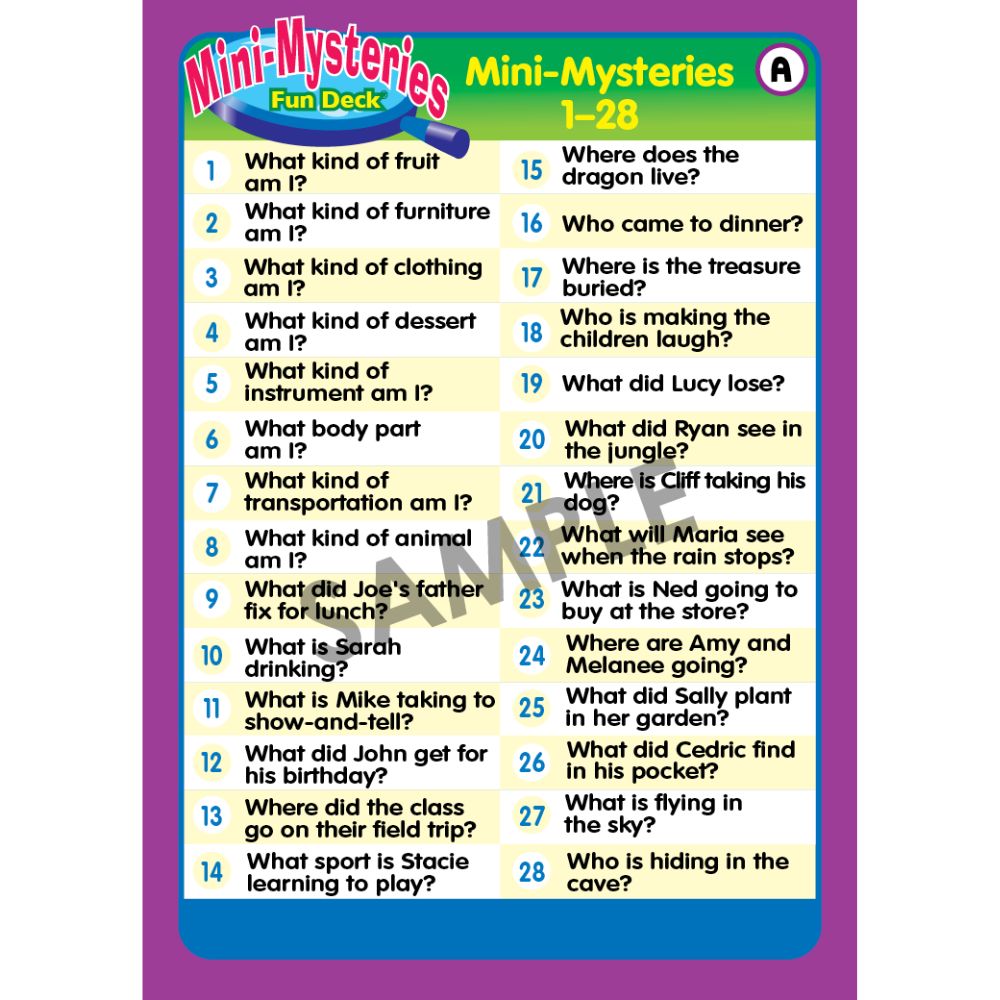 Mini-Mysteries Fun Deck®