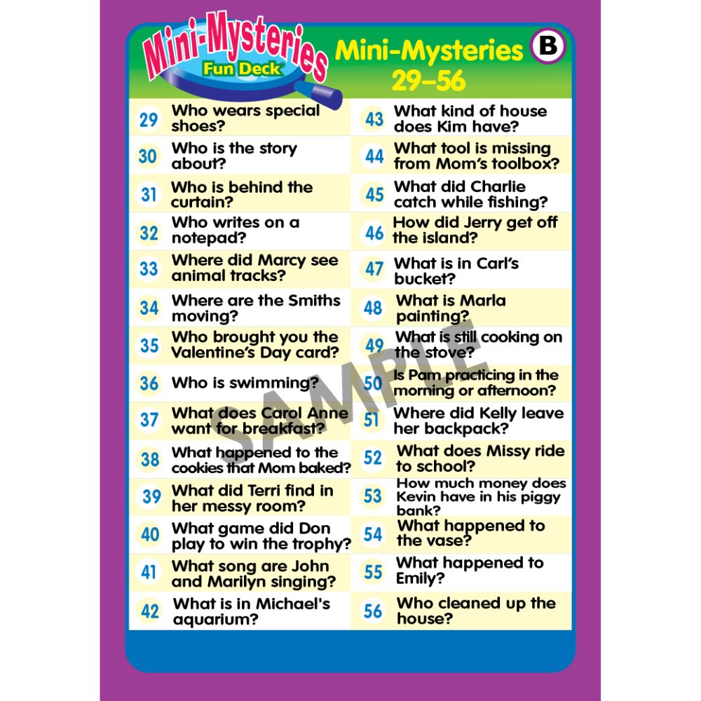 Mini-Mysteries Fun Deck®