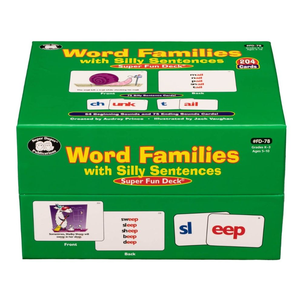 Word Families With Silly Sentences Super Fun Deck®