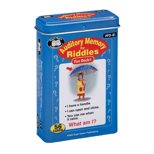 Auditory Memory For Riddles Fun Deck