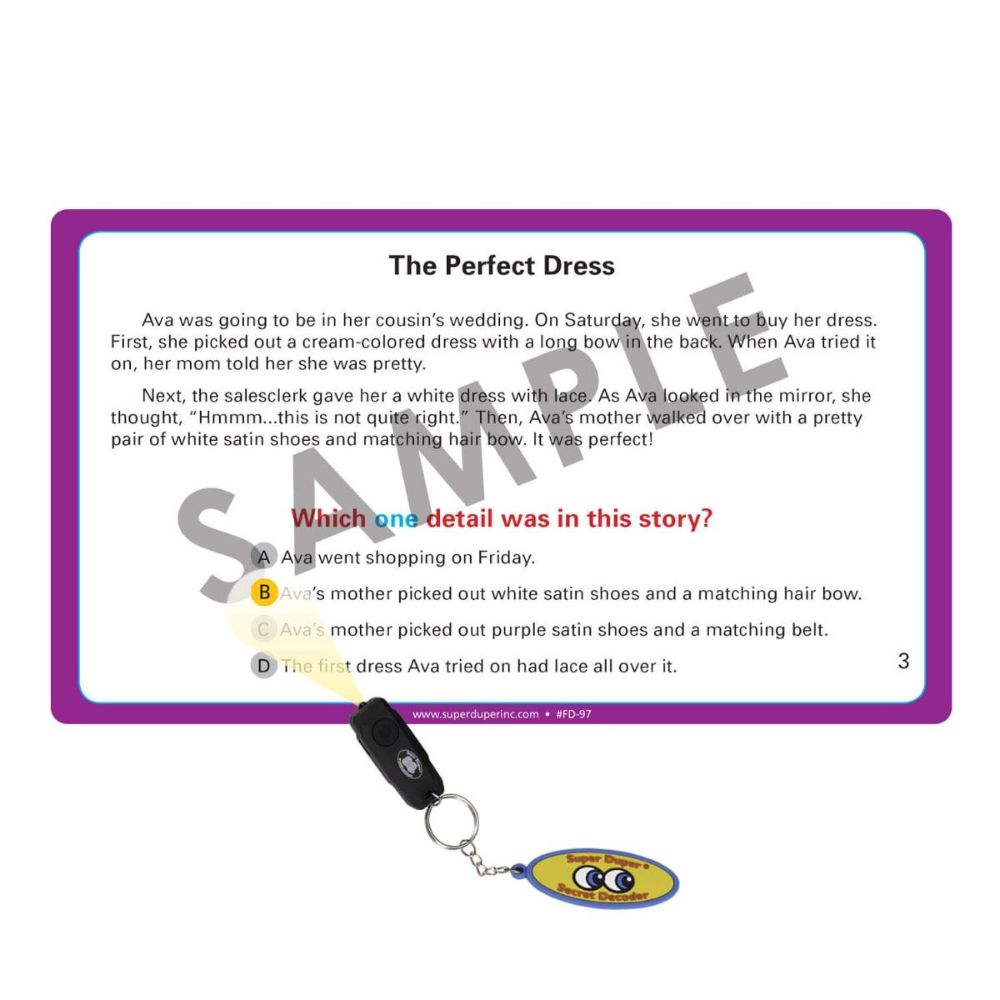 Reading For Details In Stories Fun Deck®
