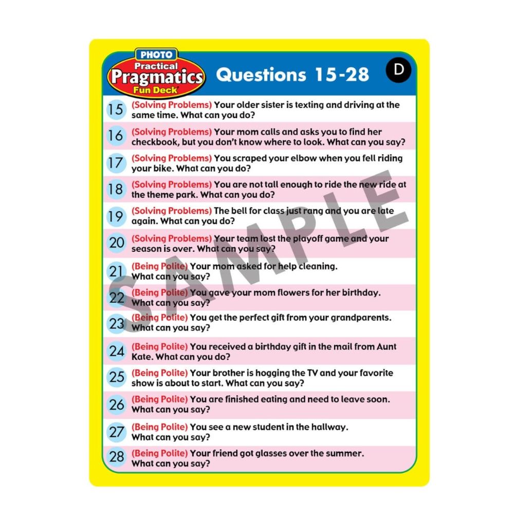 Photo Practical Pragmatics Fun Deck