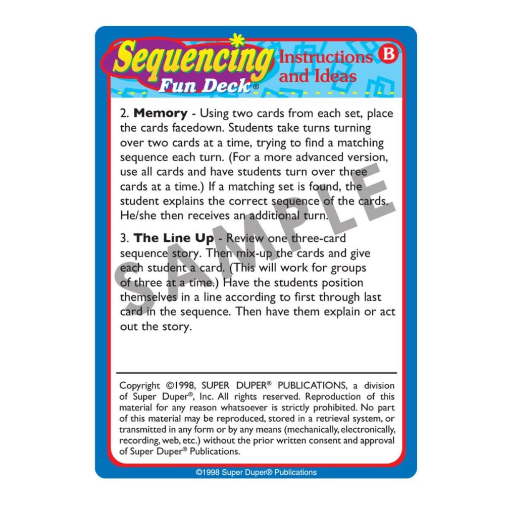 Sequencing Fun Deck®