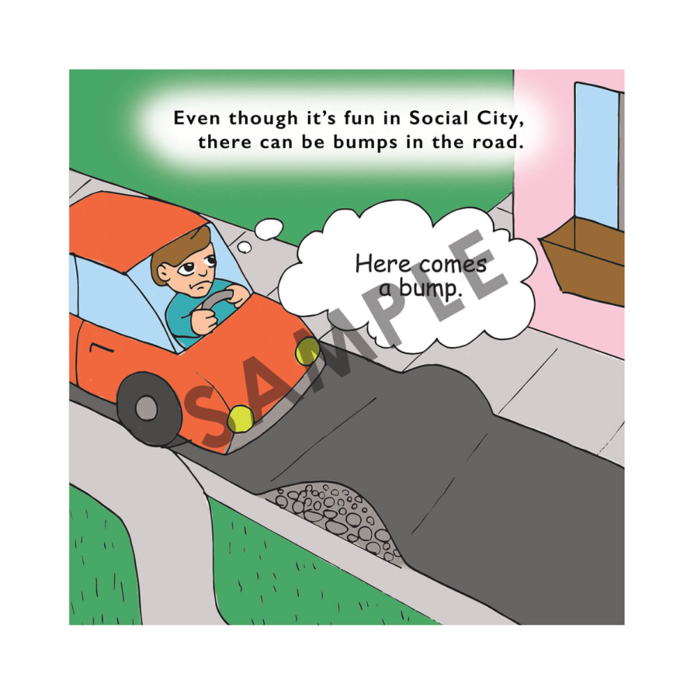 Social City® Bumps, Hills & Mountains book sample page
