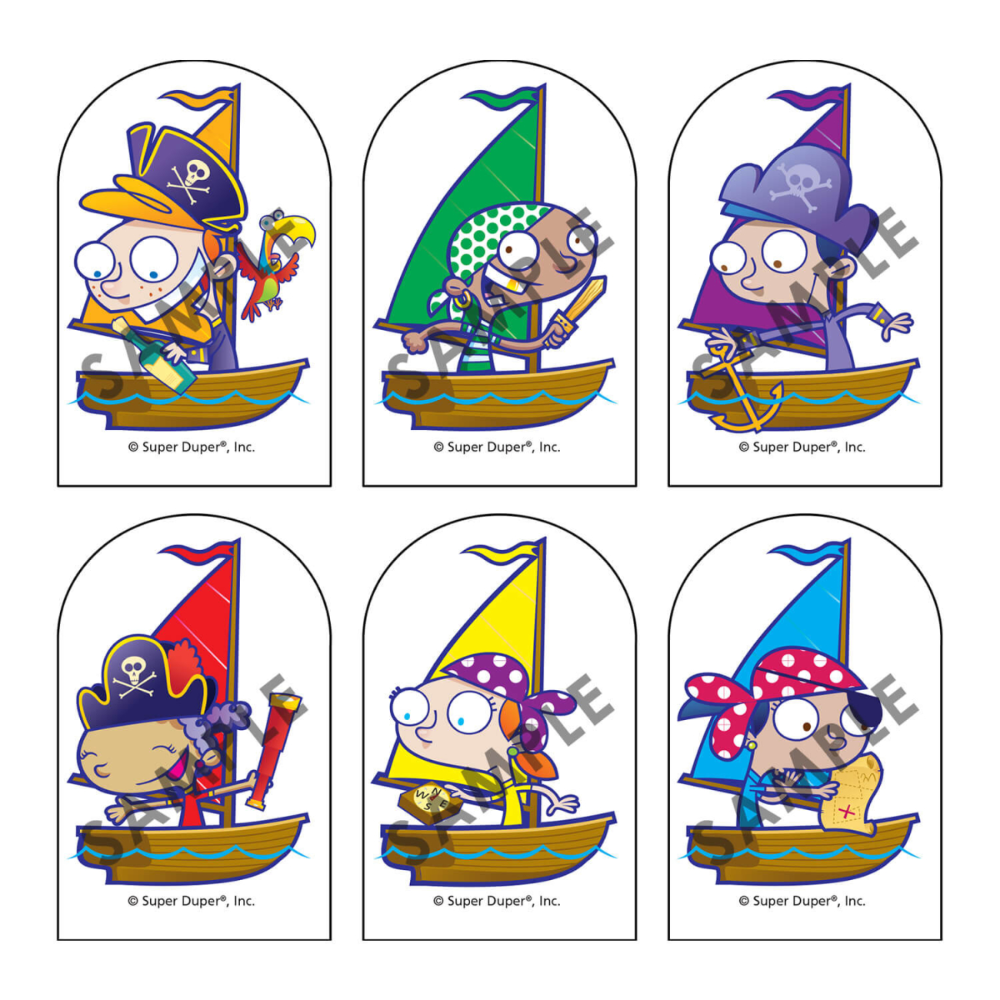 Pirate Talk® Board Game characters