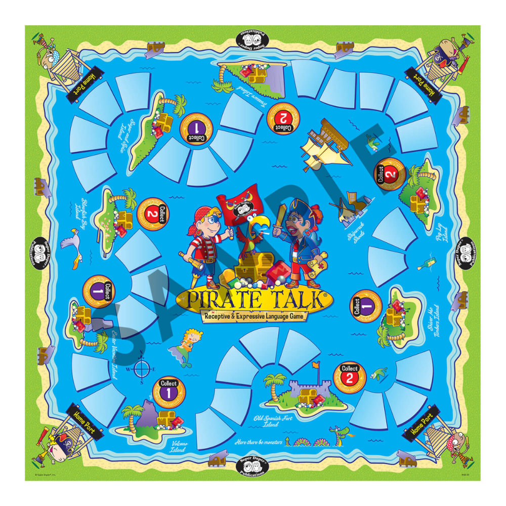Pirate Talk® Board Game game board