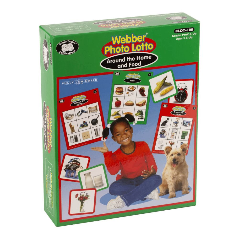 Webber® Photo Lotto Games - Around the Home and Food game box