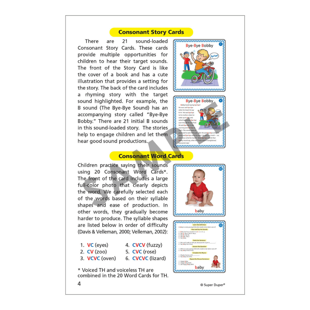 Webber® BIG Apraxia Photo Cards Introduction