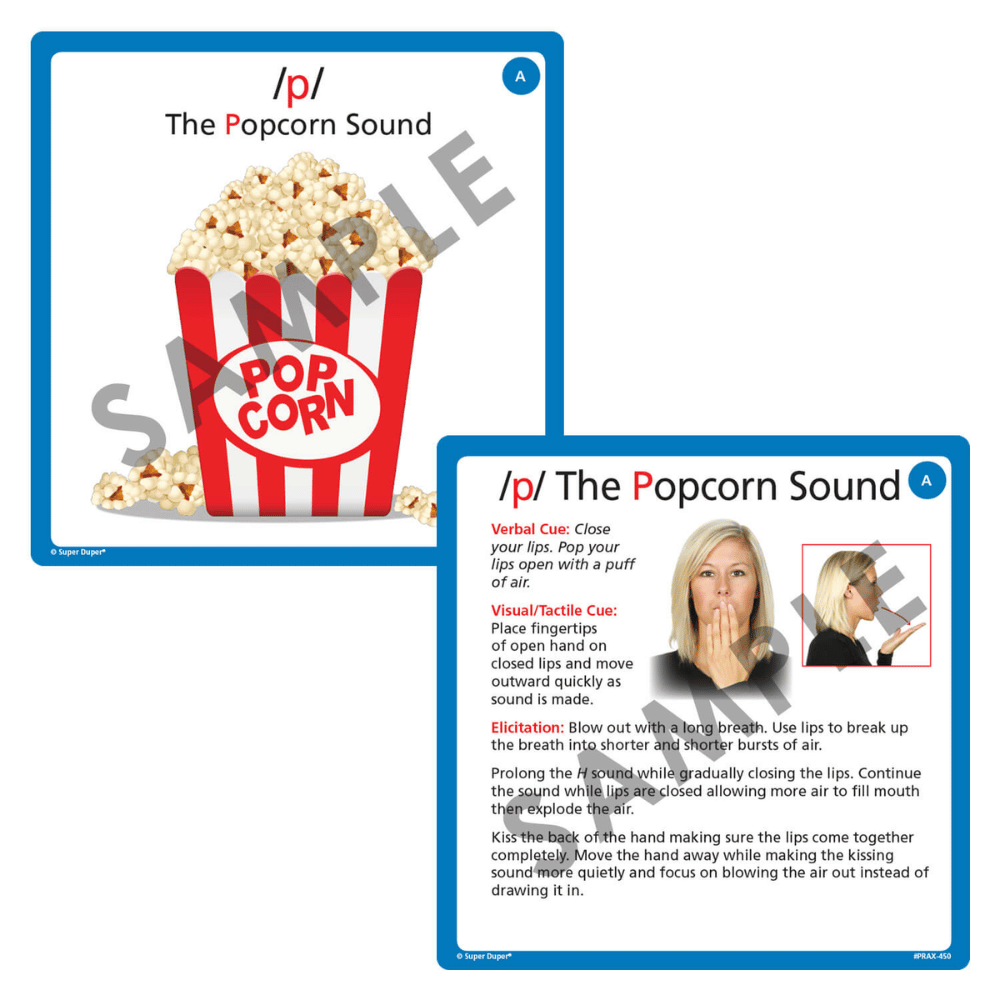 Webber® BIG Apraxia Photo Cards Sample Cards