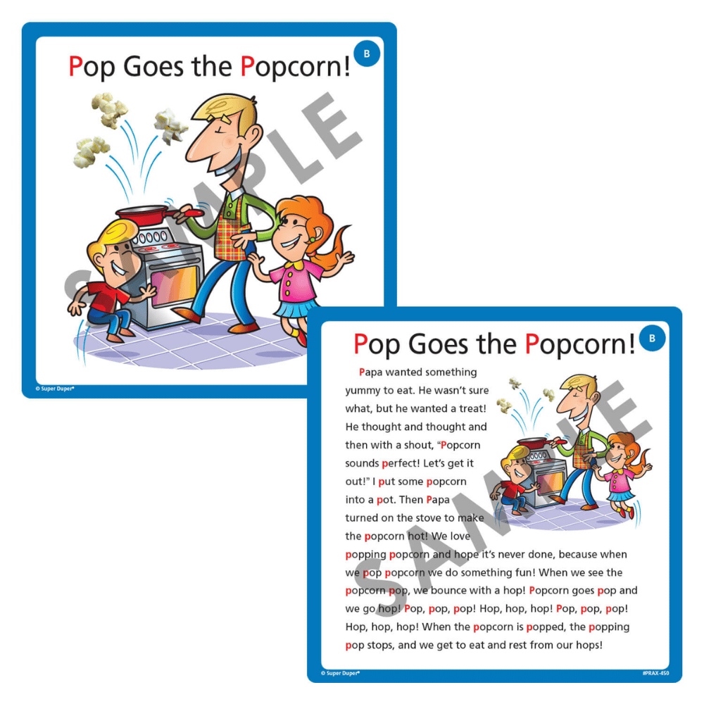 Webber® BIG Apraxia Photo Cards Sample Cards