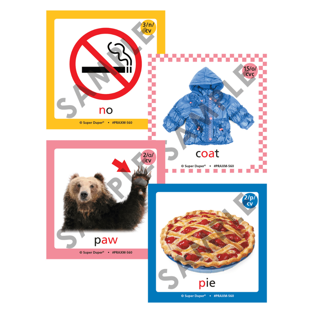 Webber® MINI Apraxia Photo Cards Introduction sample cards