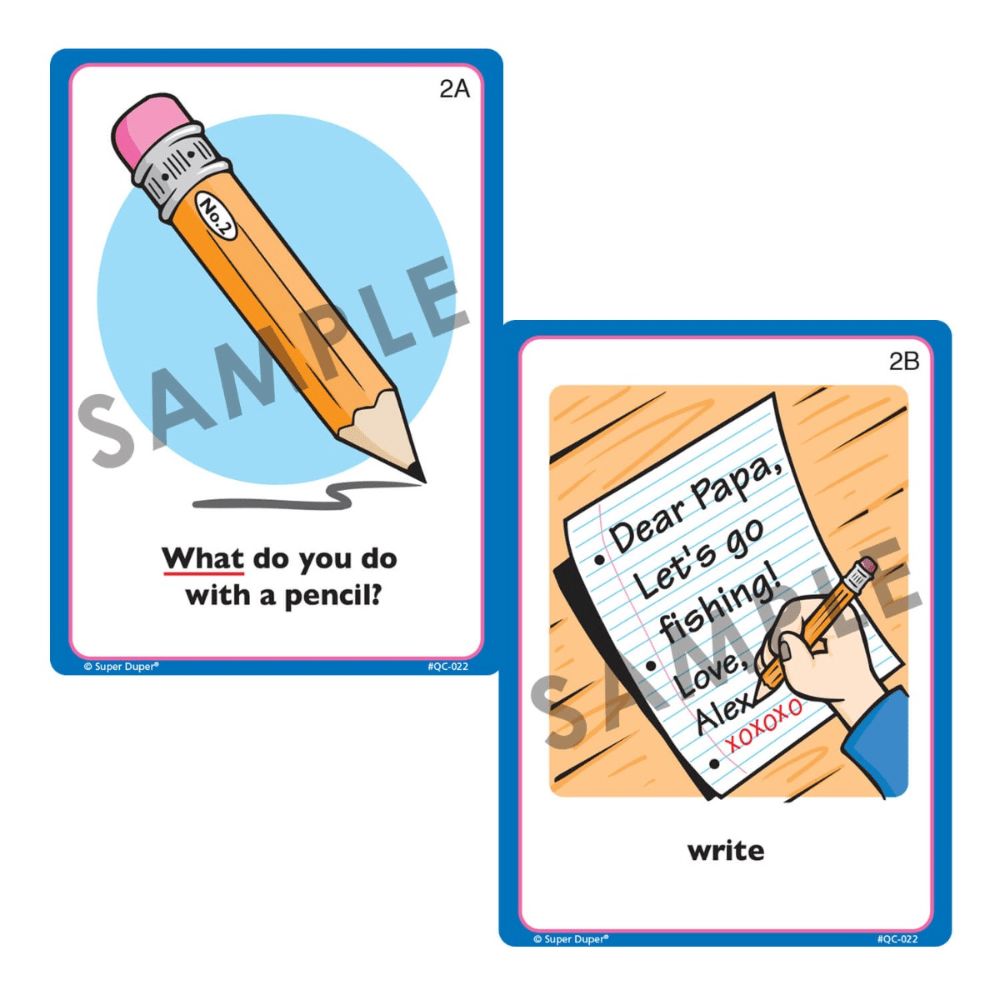 Ask And Answer® "WH" Question Cards