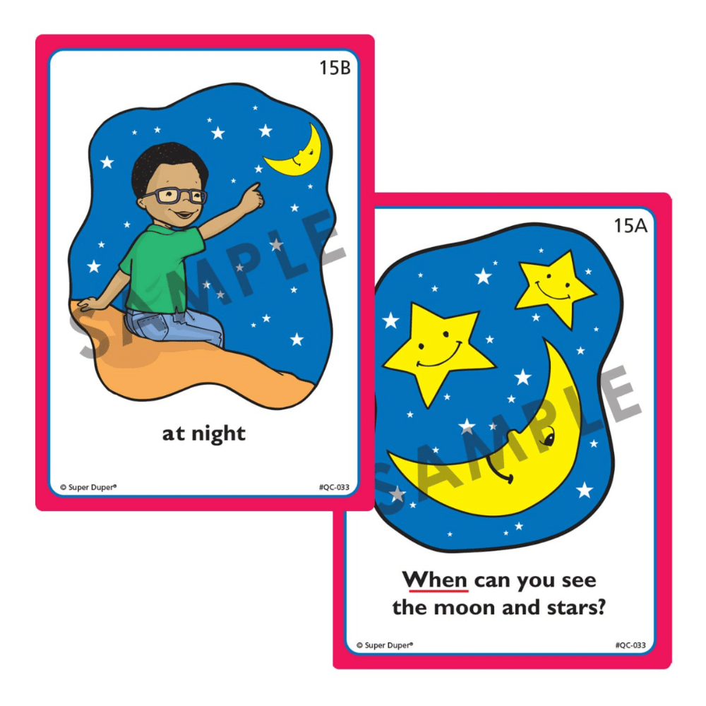 Ask And Answer® "WH" Question Cards