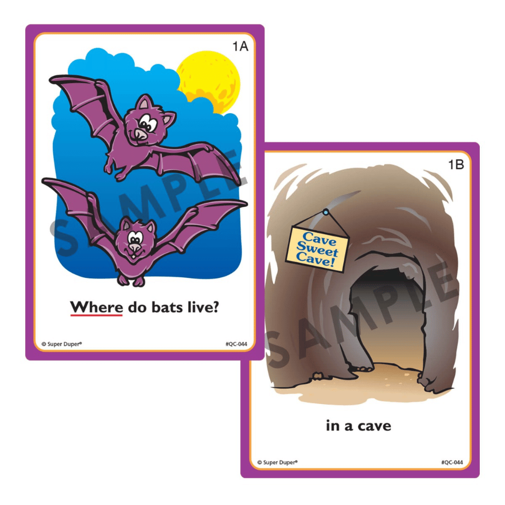Ask And Answer® "WH" Question Cards