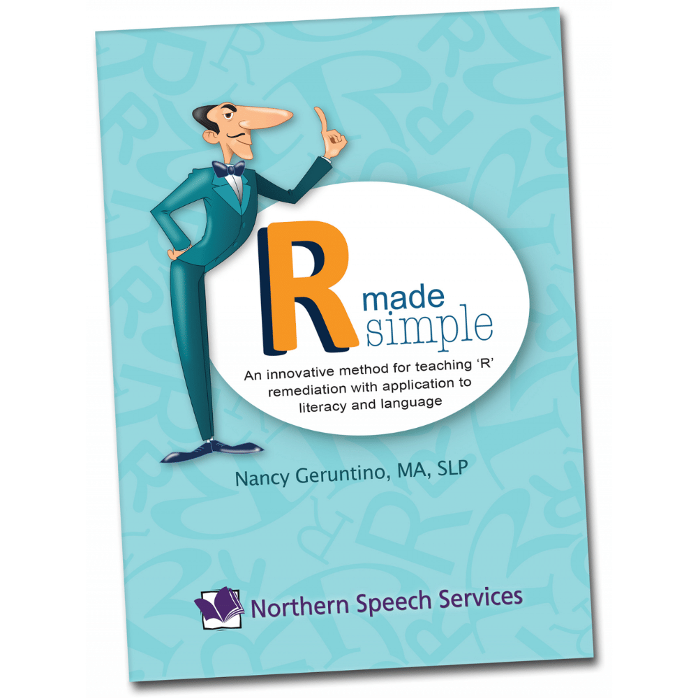Book cover of 'R made simple' by Nancy Geruntino with a cartoon character on a light blue background.