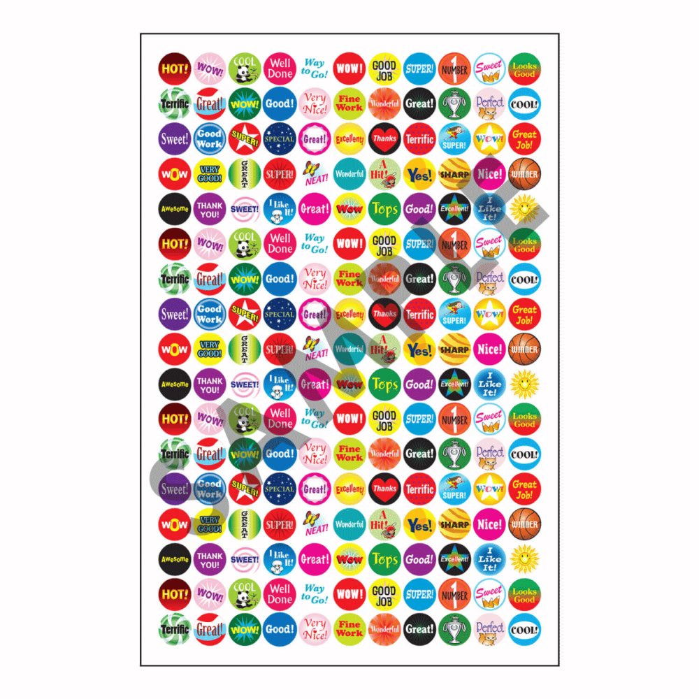 Super Duper's 1,870 Incentive Reward Stickers